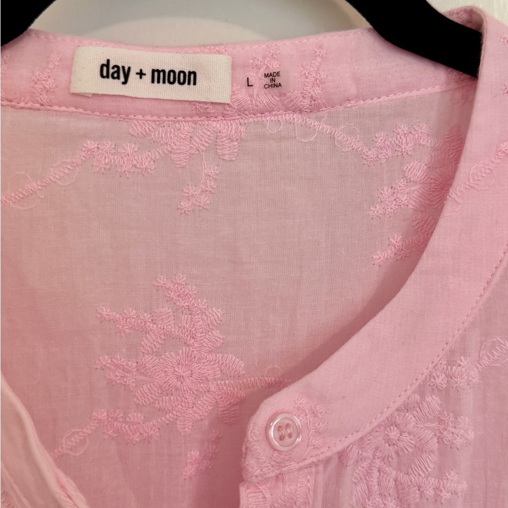 Eyelet Ruffle Dress with Shorts - Picture 4 of 6